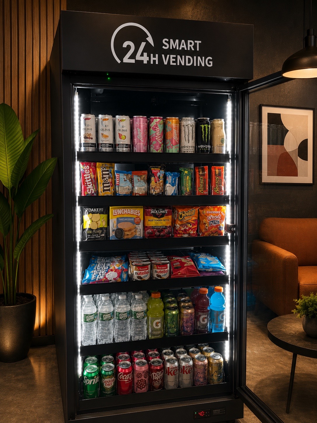 Ereth smart refrigerated vending machine