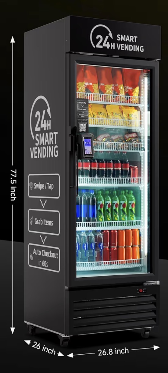 Smart vending machine dimensions